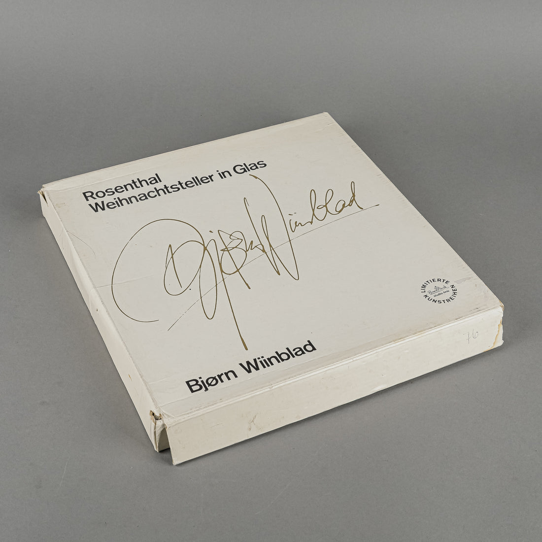 ROSENTHAL Bjorn Wiinblad Glass Christmas 1976 Wall Plate