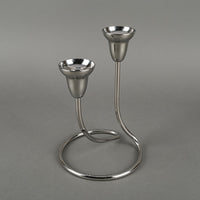 GEORG JENSEN Swing Stainless Steel 2 Light Candle Holder