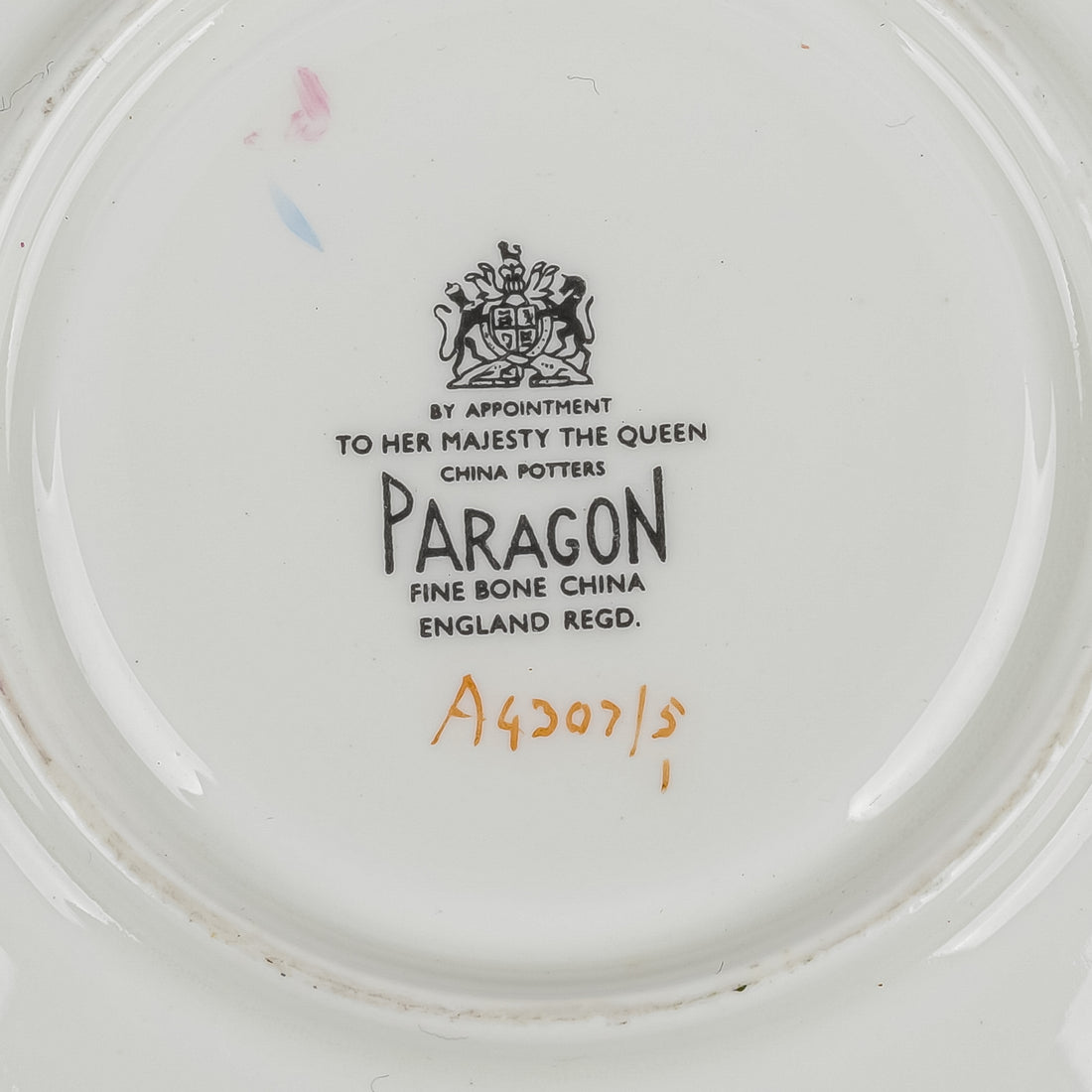 PARAGON Cup & Saucer A4307/5 Cabbage Rose