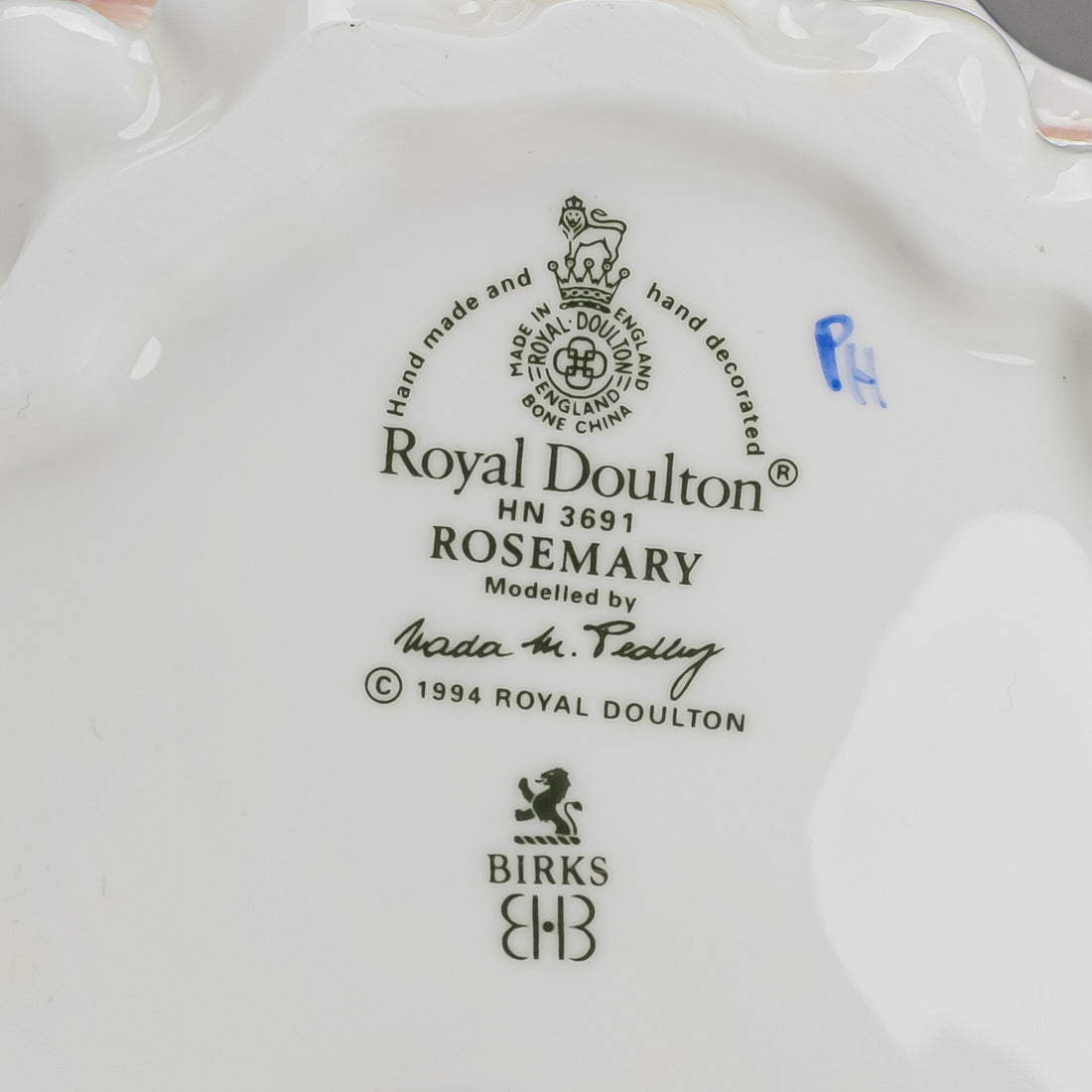 ROYAL DOULTON Figurine Rosemary HN 3691 Birks