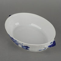 ROYAL COPENHAGEN Blue Flower Braided Oval Covered Dish 10/1702
