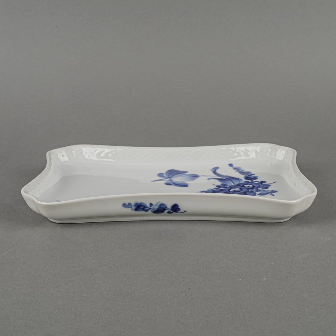 ROYAL COPENHAGEN Blue Flower Curved Cream And Sugar Tray 10/1694