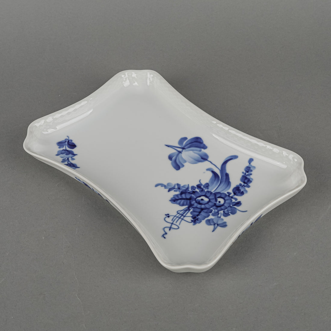ROYAL COPENHAGEN Blue Flower Curved Cream And Sugar Tray 10/1694
