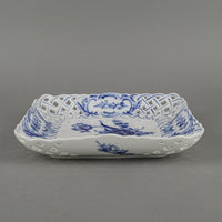 ROYAL COPENHAGEN Blue Flower Square Pierced Dish 10/1523