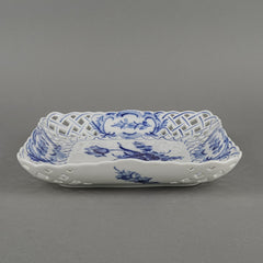 ROYAL COPENHAGEN Blue Flower Square Pierced Dish 10/1523