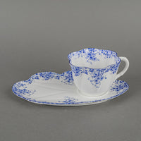 SHELLEY Dainty Blue Cup & Snack Plate