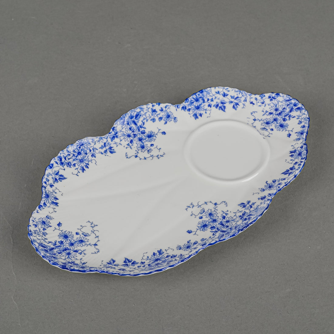 SHELLEY Dainty Blue Cup & Snack Plate