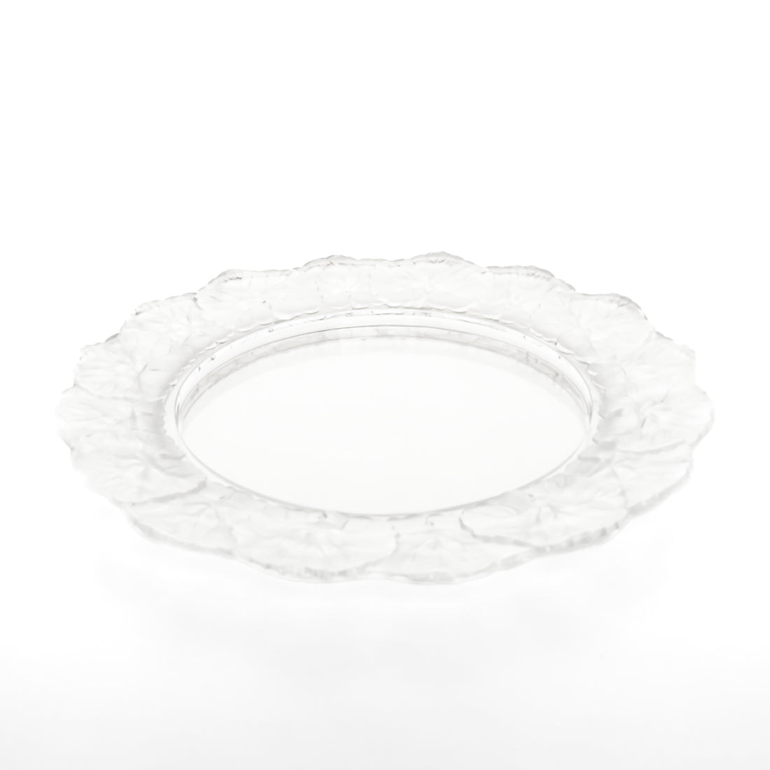 LALIQUE Honfleur/Geranium Salad Plate