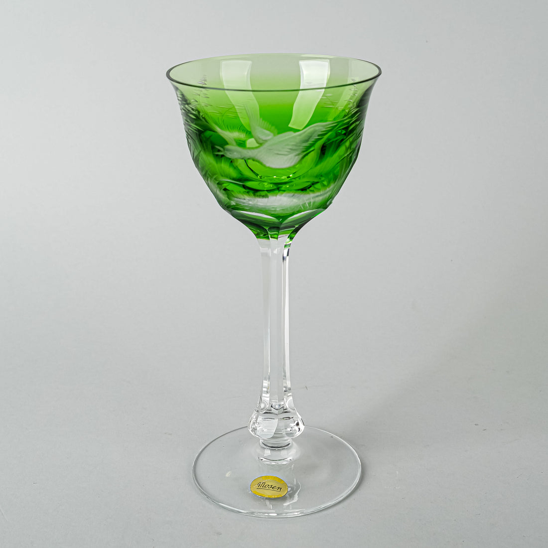 MOSER Whisky Birds Of The Wild Wine Glass - Green