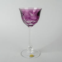MOSER Whisky Birds Of The Wild Wine Glass - Cranberry