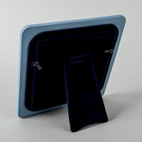 WEDGWOOD White On Blue Jasperware 4x4 Photo Frame