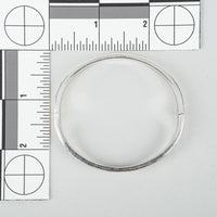 TIFFANY & CO Sterling Notes Fifth Ave Hinged Bangle Bracelet