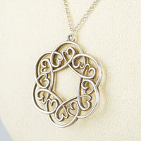 TIFFANY & CO Paloma Picasso Sterling Silver Loving Heart Pendant Necklace