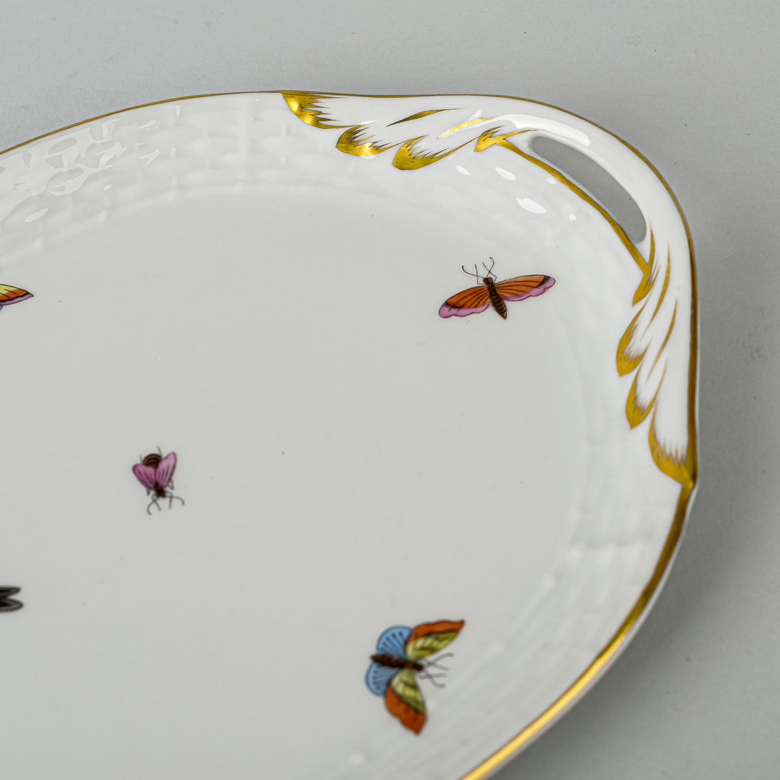 HEREND Rothschild Bird Sandwich Tray