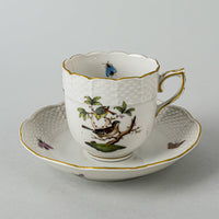 HEREND Rothchild Bird Espresso Cup & Saucer