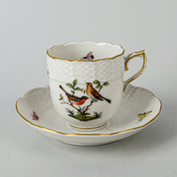 HEREND Rothchild Bird Espresso Cup & Saucer