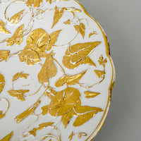 MEISSEN Gilt Embossed Morning Glory Bowl