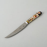 ROYAL CROWN DERBY Traditional Imari 2451 Ceramic Handle Stainless Steel Knives Set Of 5