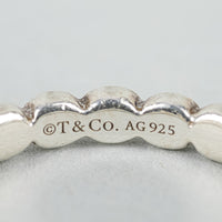 TIFFANY & CO Sterling Silver "Ziegfeld" Bead Band Ring