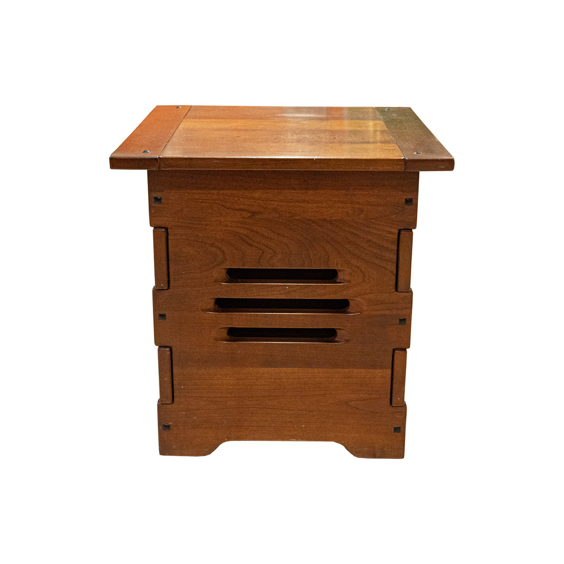 Cherry Mission Style End Table With Flip Lid