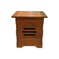 Cherry Mission Style End Table With Flip Lid