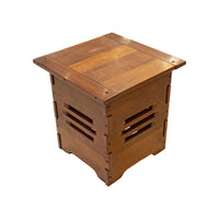 Cherry Mission Style End Table With Flip Lid