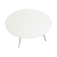 White Painted Aluminum And Composite Patio Table