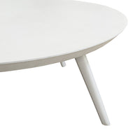 White Painted Aluminum And Composite Patio Table