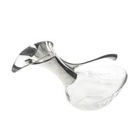 BIRKS Silverplate And Glass Duck Decanter - 2 Pieces