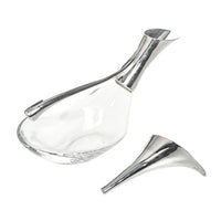 BIRKS Silverplate And Glass Duck Decanter - 2 Pieces
