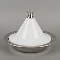 ALL-CLAD Stainless Steel & Ceramic Tagine White  2pcs