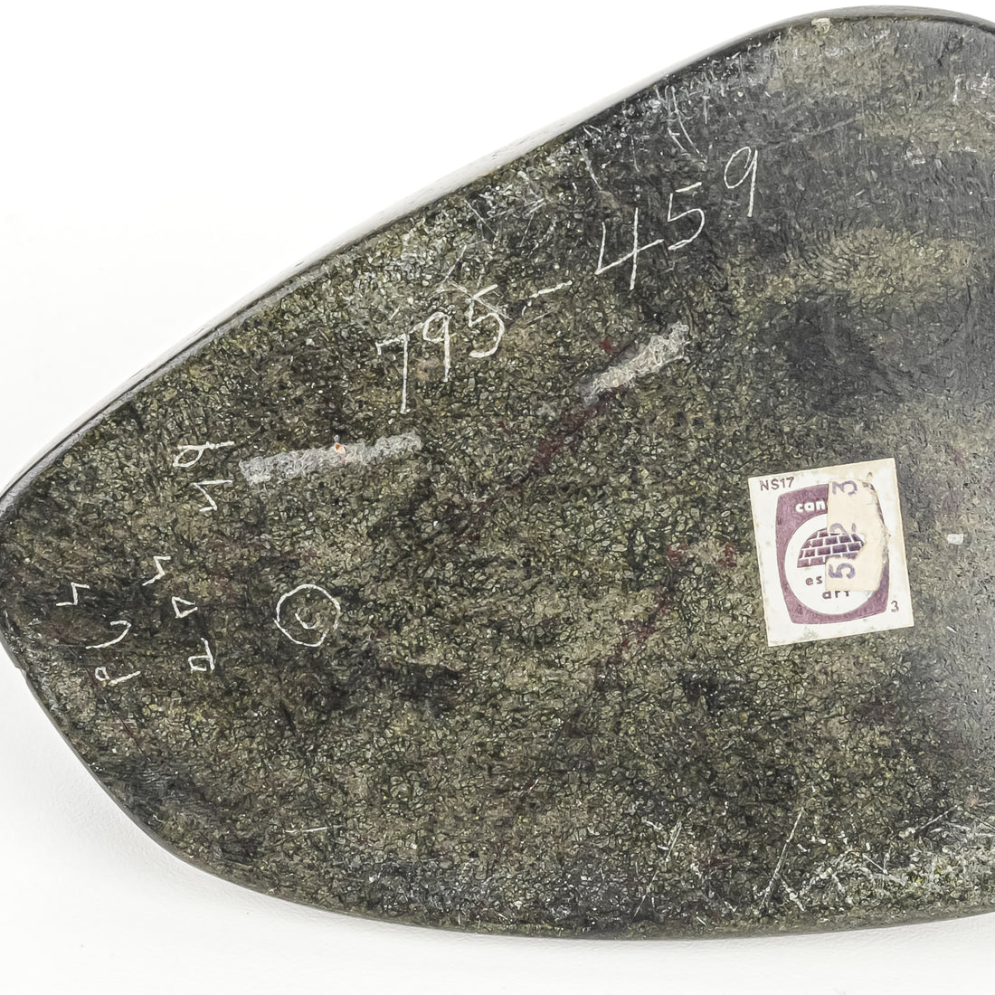 Carved Inuit Soapstone Figure      Narwhal