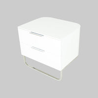 LIGNE ROSET Hyannis Port White Laquer End Tables Set of 2