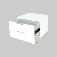 LIGNE ROSET Hyannis Port White Laquer End Tables Set of 2