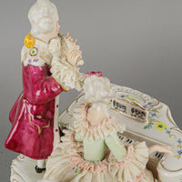 IRISH DRESDEN Filigree Figurine Magic Flue