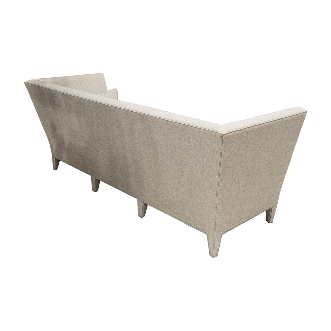 High Back Grey Upholstered Sofa WithDown Cushions