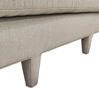 High Back Grey Upholstered Sofa WithDown Cushions