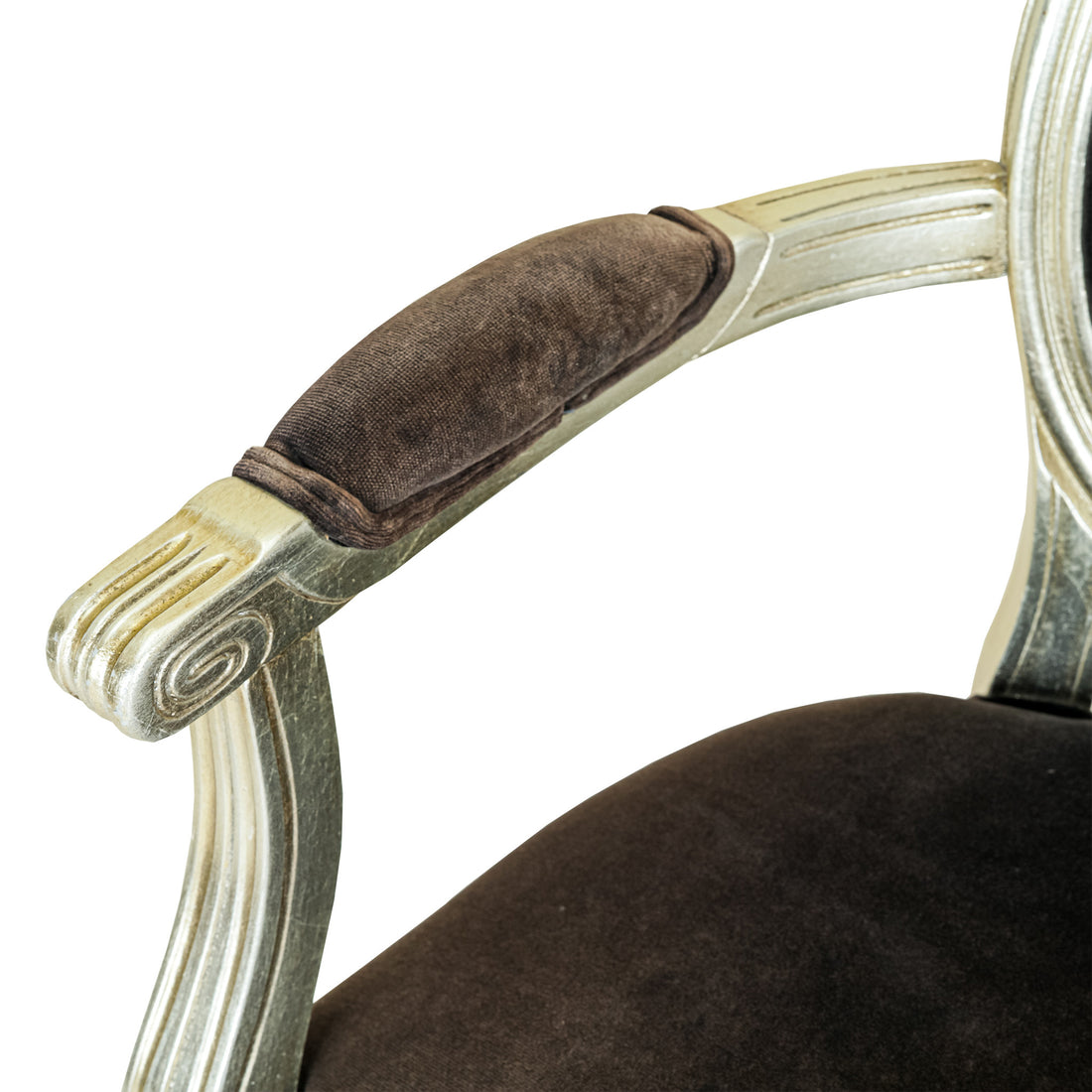 FORNASETTI Silver Gilt Themes & Variations Dining Chair