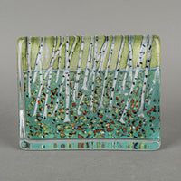 IITTALA Helja Liukko-Sundstrom DANCING LEAVES Glass Card