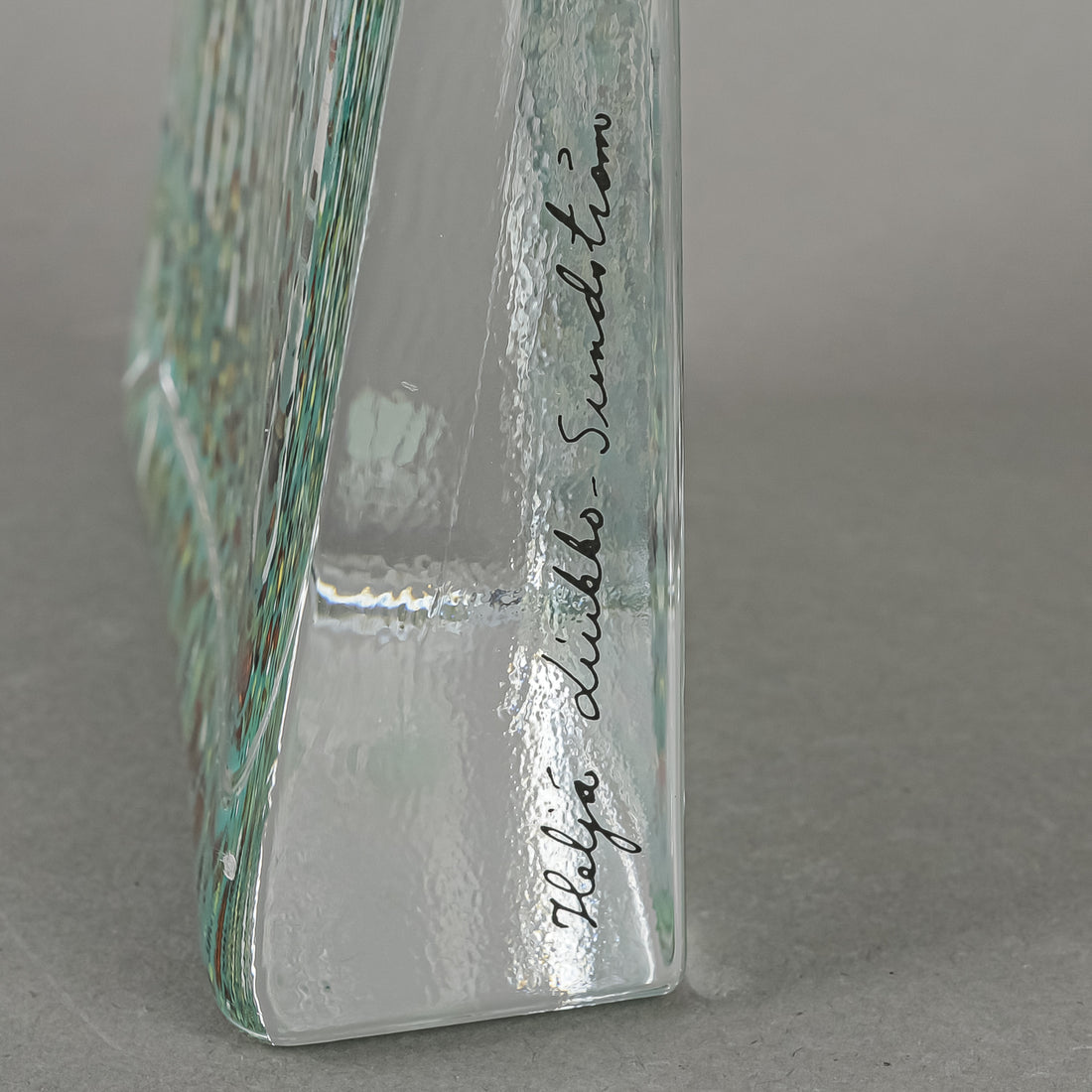 IITTALA Helja Liukko-Sundstrom DANCING LEAVES Glass Card