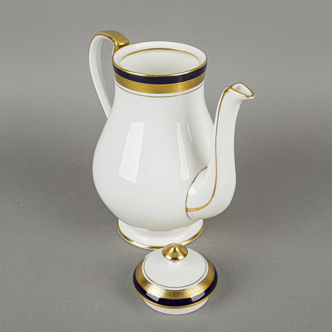 AYNSLEY Cobalt Royale Coffee Pot With Lid