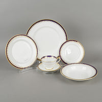 AYNSLEY Laurette Blue 8213 43 Pieces