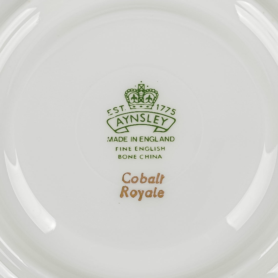 AYNSLEY Cobalt Royale Cream Soup And Saucers Set Of 4