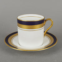 AYNSLEY Cobalt Royale Demitasse And Saucers Set Of 4