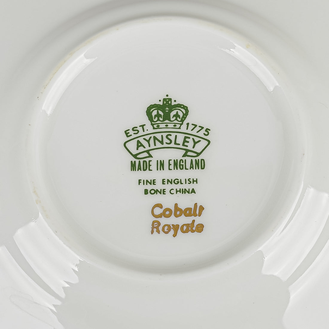 AYNSLEY Cobalt Royale Demitasse And Saucers Set Of 4