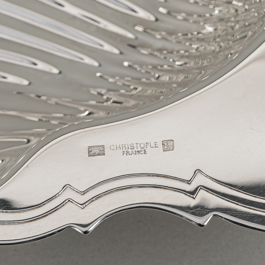 CHRISTOFLE Fleron Silver Plate Shell Dish