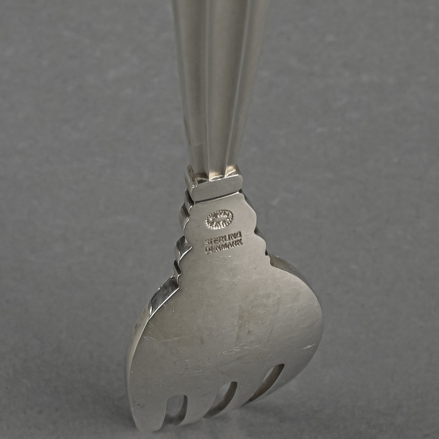 GEORG JENSEN Acorn Sterling Flatware 8 Place Settings Plus Extras