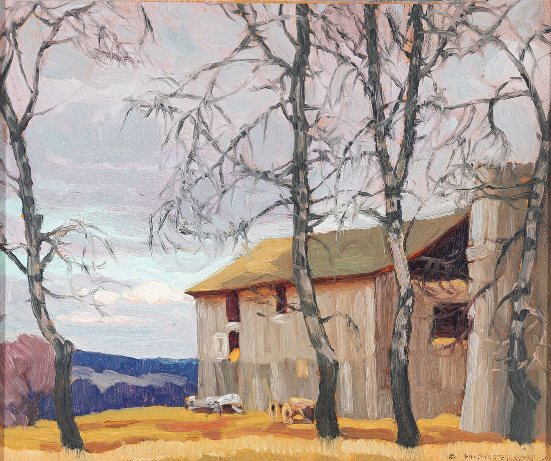 Unknown Artist - Old Barn "Looking S.E. From Corner Of Sheppard & Bayview"