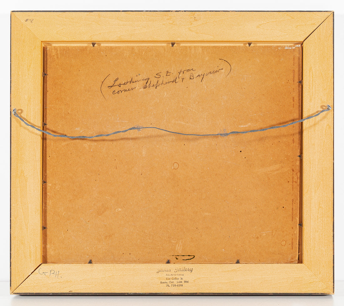 Unknown Artist - Old Barn "Looking S.E. From Corner Of Sheppard & Bayview"