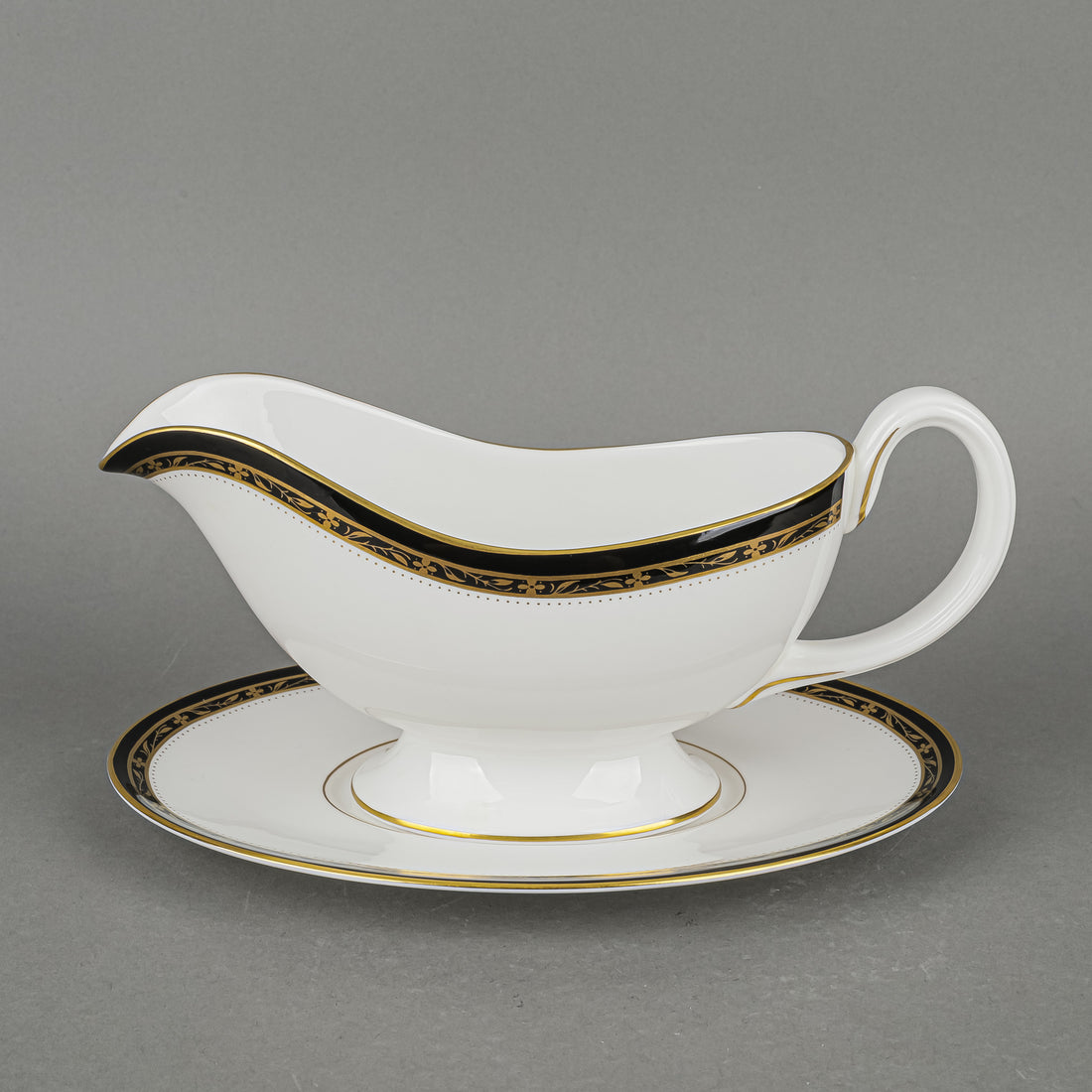 ROYAL WORCESTER Odette Gravy Boat & Stand